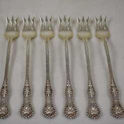 Dominick & Haff Charles II Sterling Cocktail Forks, set/6